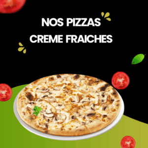 Pizzas crème fraîche